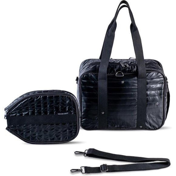 Women Black Pickle Ball Bag Detachable Paddle Case Adjustable Shoulder Strap Bag - Picture 9 of 9
